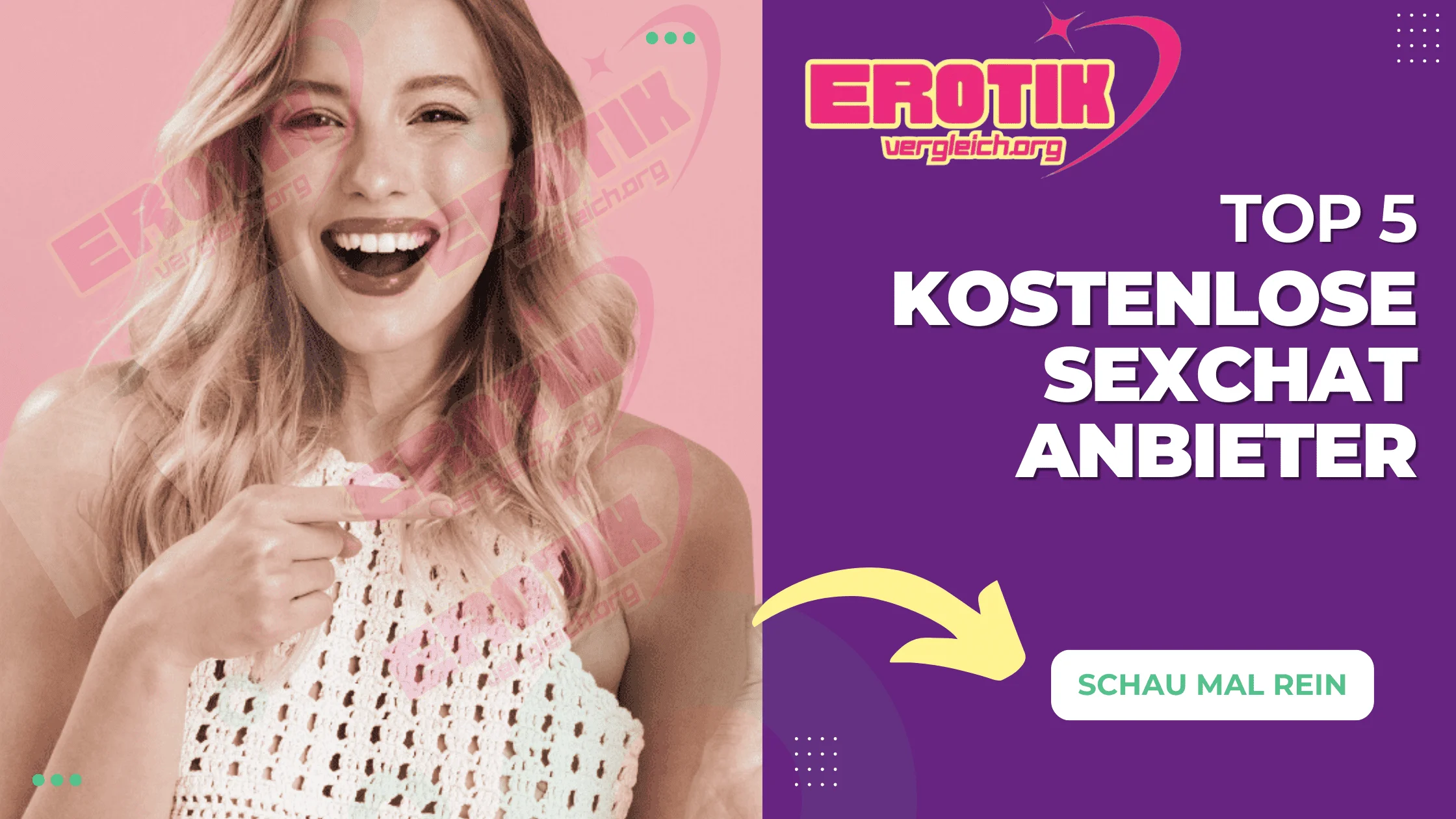 Die besten 5 kostenlosen Sexchat Anbieter für gratis Erotikchats inkl. Livecams.